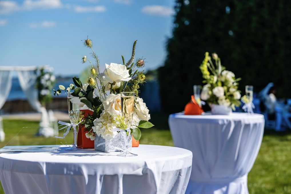 户外庆典花艺细节